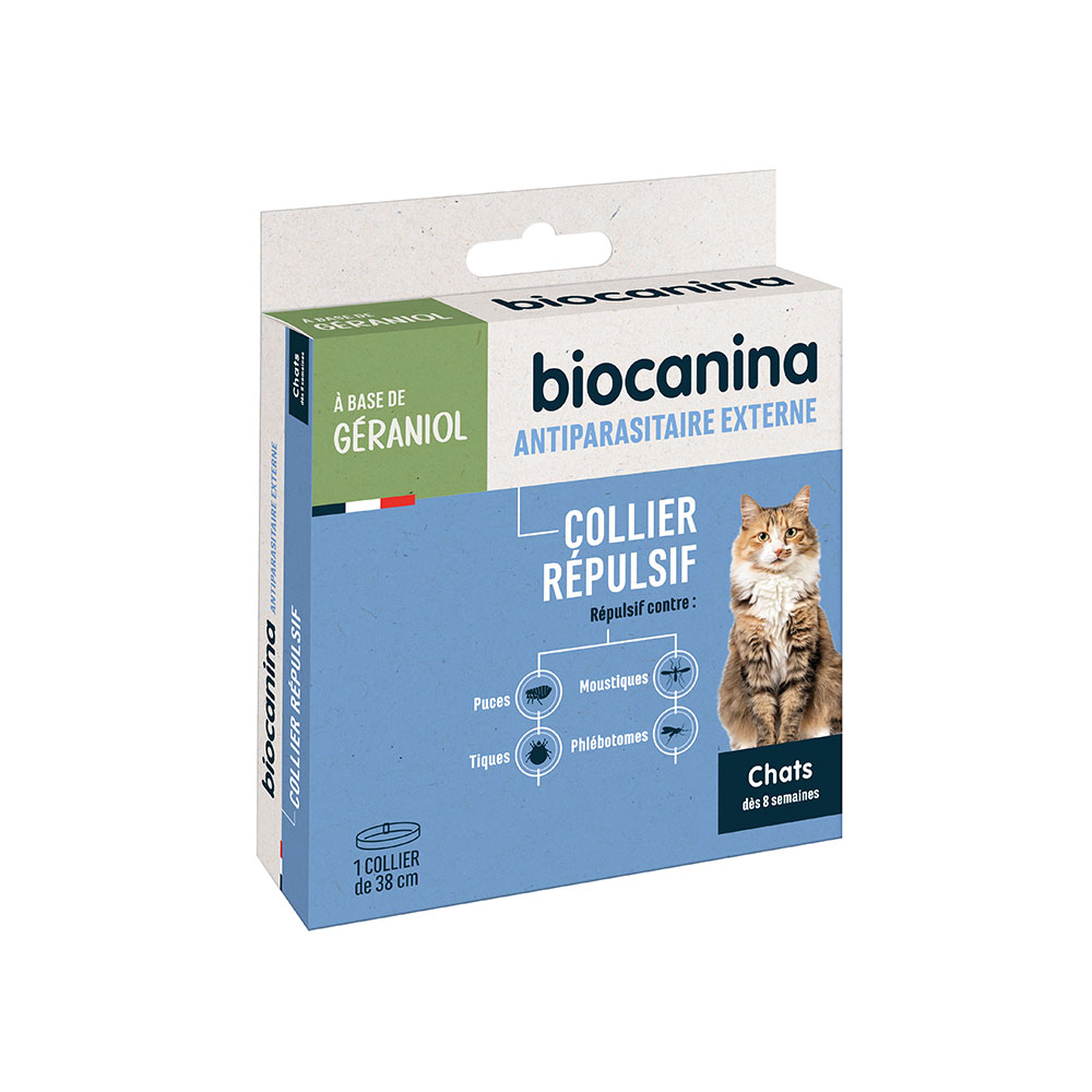Biocanina Antiparassitario esterno Collare repellente per Gatto 38cm x1