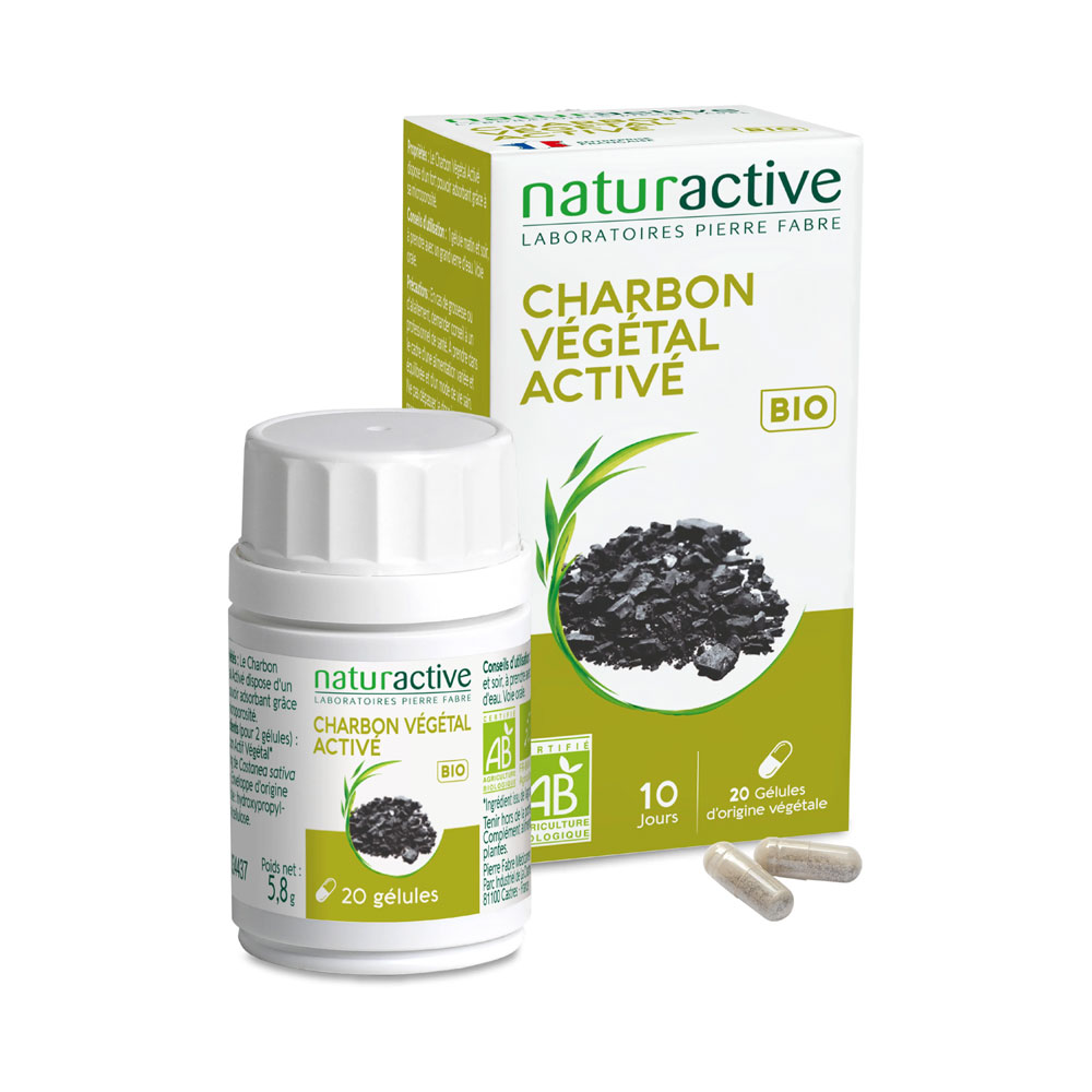Naturactive Carbone vegetale attivo 20 capsule