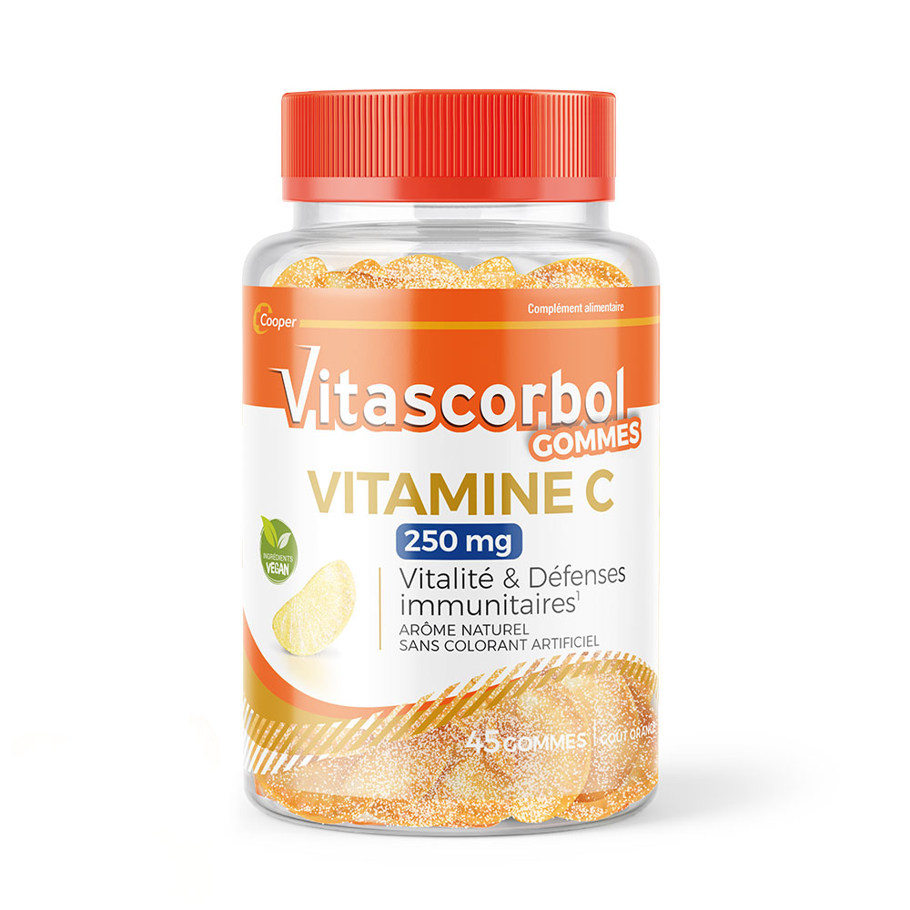 Vitascorbol Vitamine C 250mg 45 gomme da cancellare