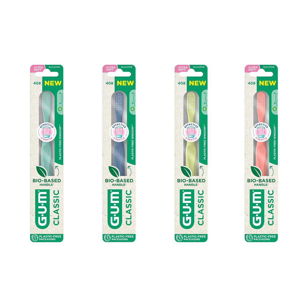 Gum Classic Spazzolino bio-based ultra morbido e compatto 1 unità