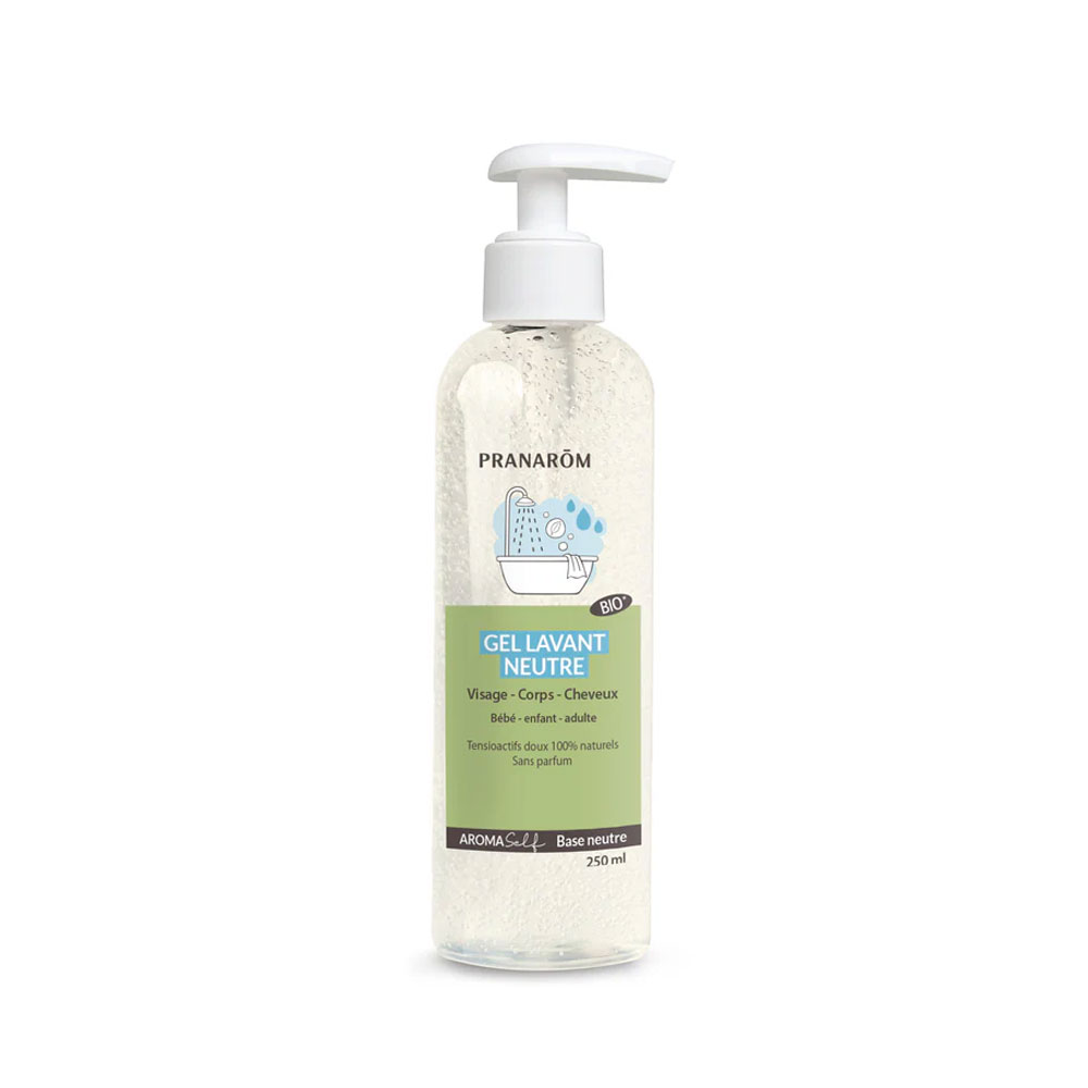 Pranarôm Aromaself Gel doccia base neutro bio Viso, corpo e Capelli 250ml