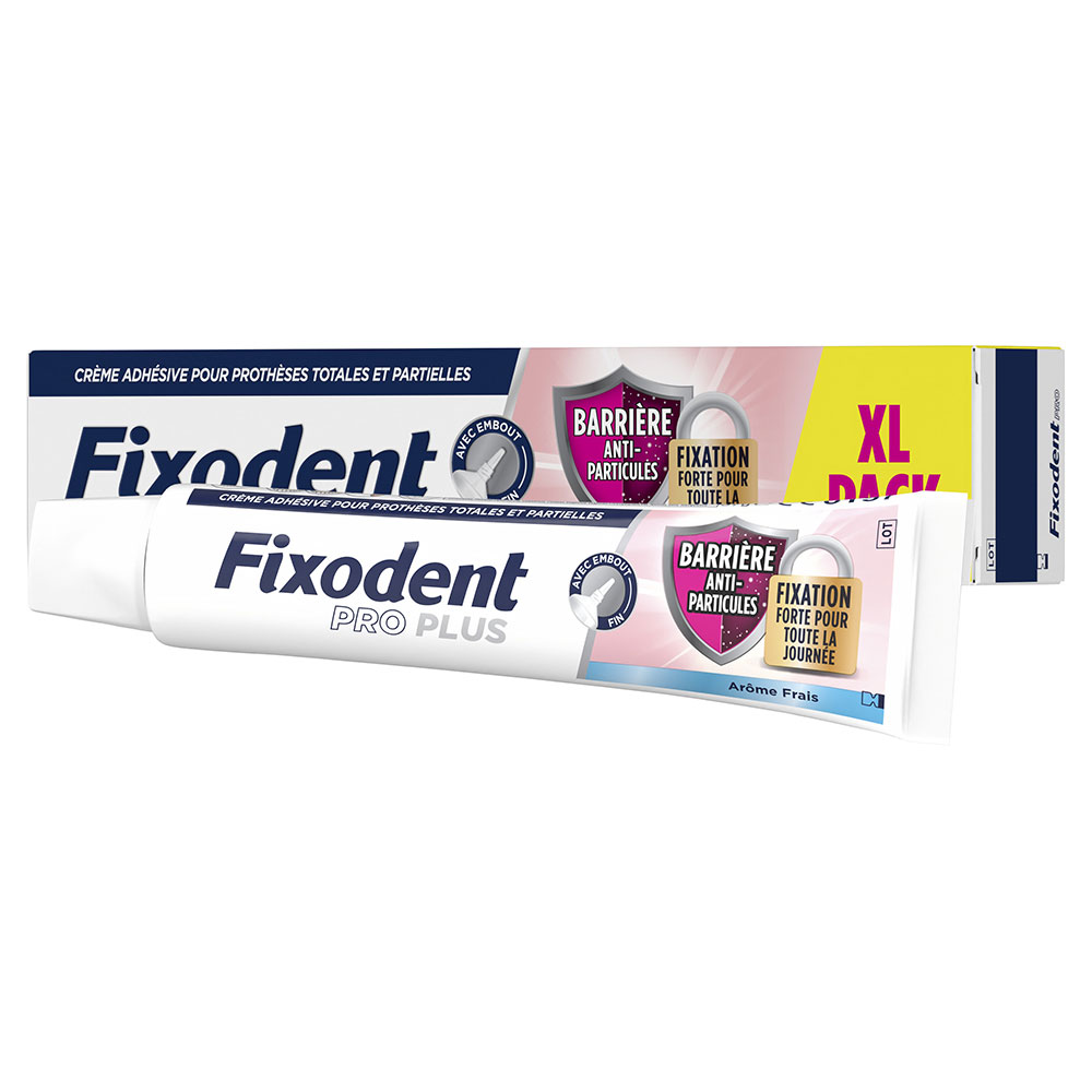 Fixodent Pro plus Crema adesiva per protesi totali e parziali 57 g