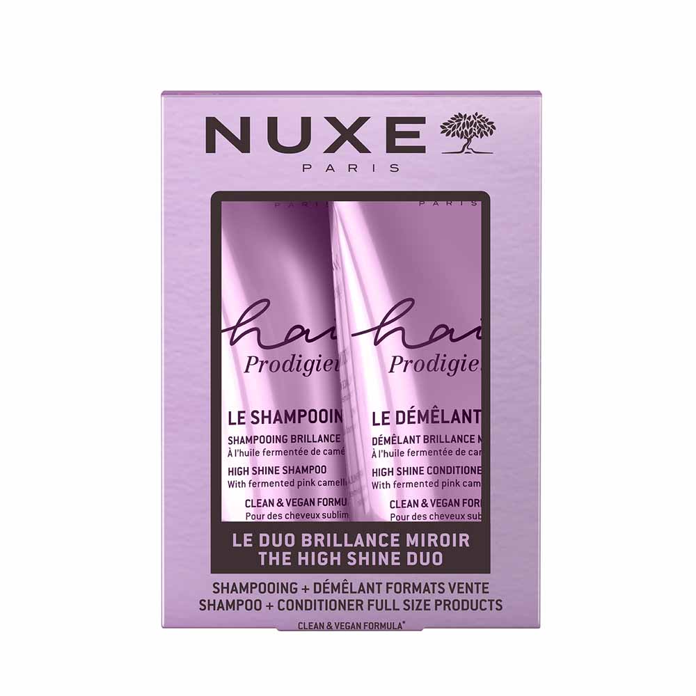 Nuxe Hair Prodigieux Shampoo brillantezza effetto specchio 200 ml + balsamo districante brillantezza