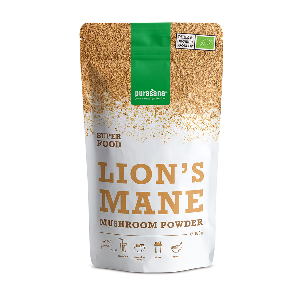 Purasana Super Food Criniere di leone in polvere 100 g