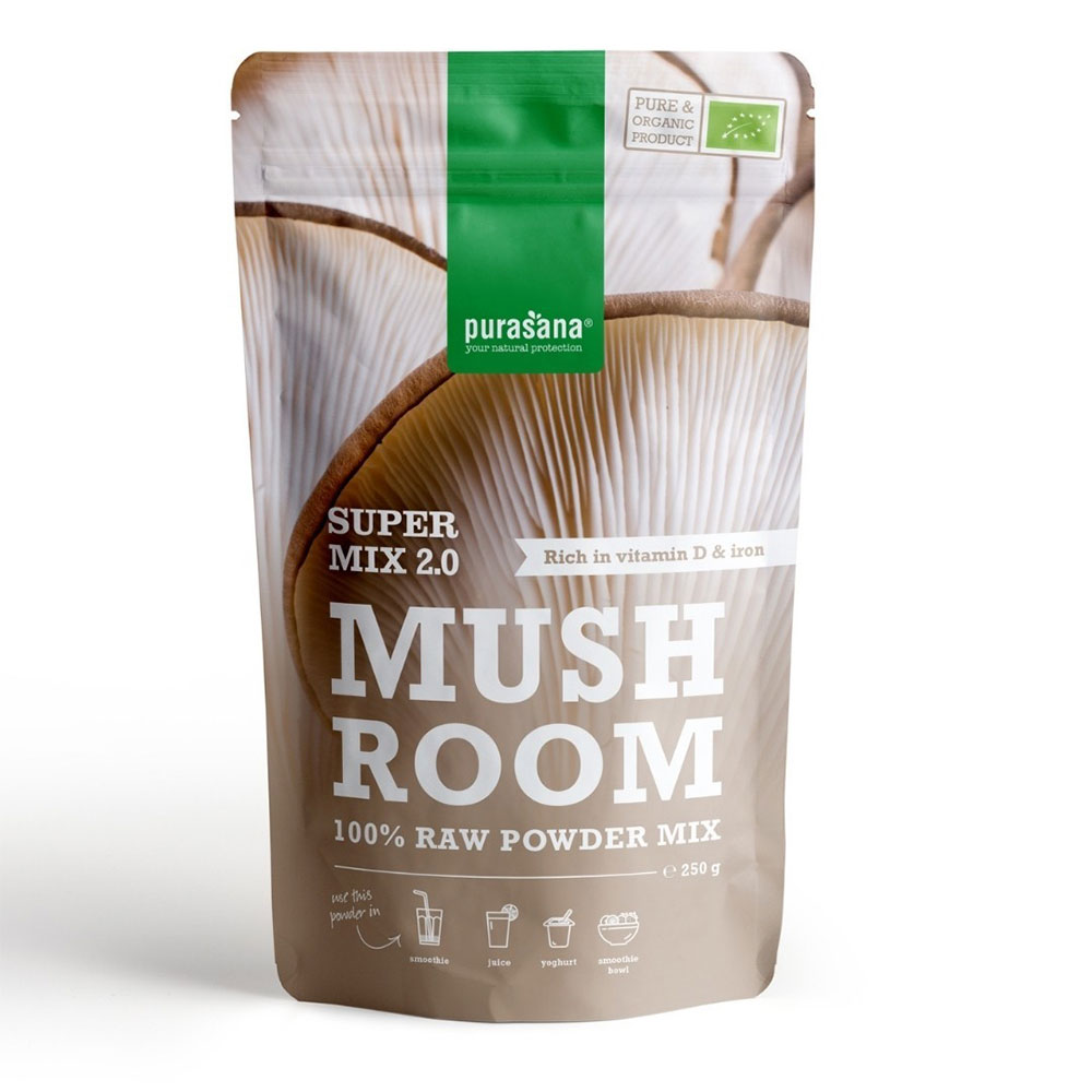 Purasana Polvere miscela di funghi 250 g