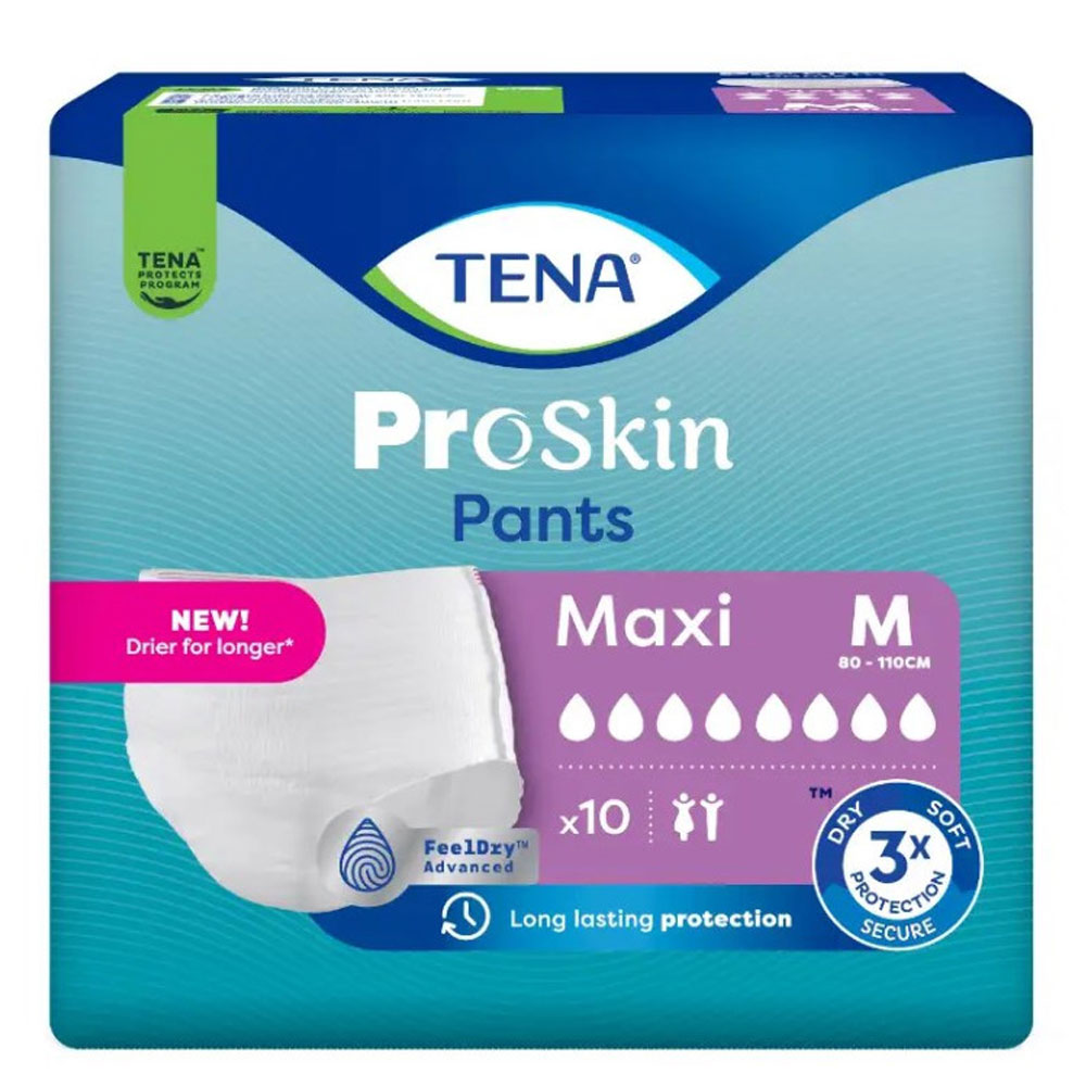 Tena Proskin Maxi Pants Absorb + Slip Taglia M 80-110cm x10