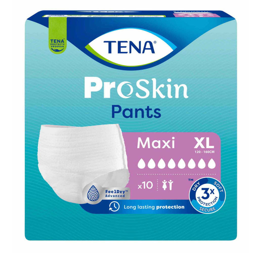 Tena Proskin Maxi Pants Absorb + Slip Taglia XL 120-160cm x10