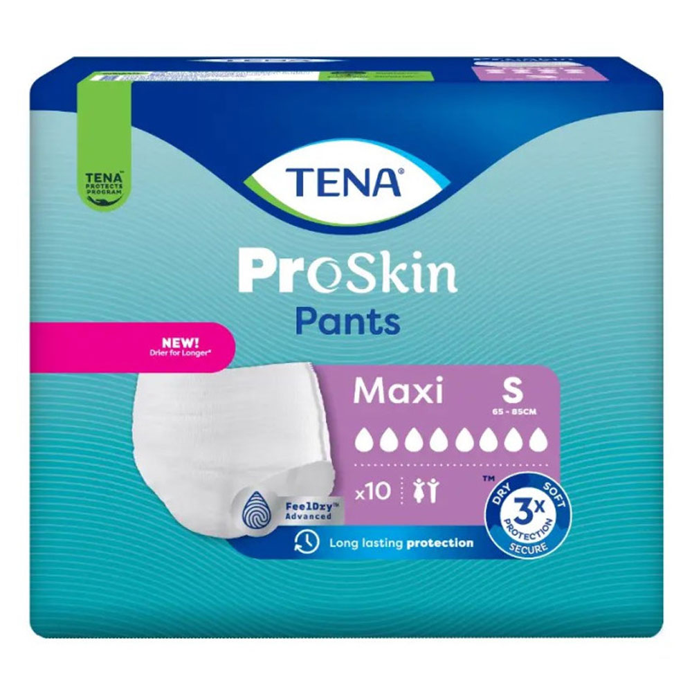 Tena Proskin Maxi Pants Absorb + Slip Taglia S 65-85cm x10
