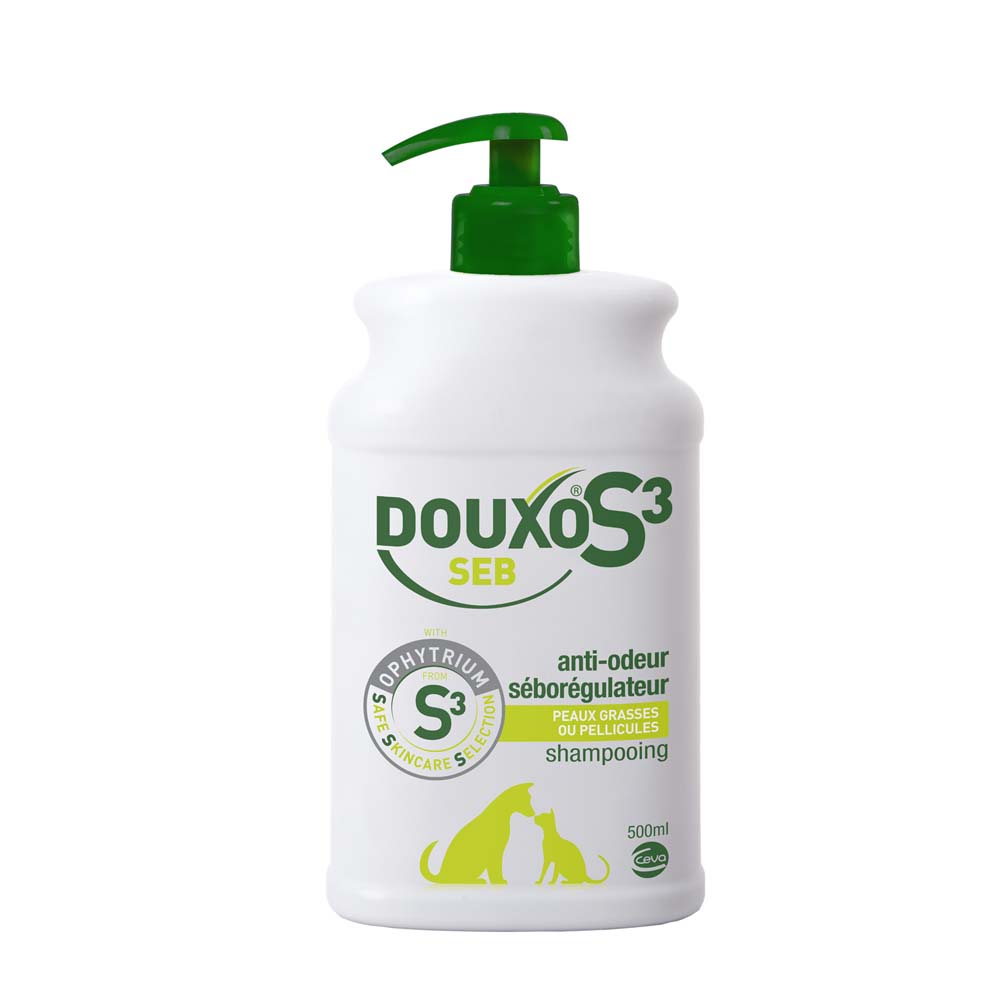 Douxo S3 Seb shampoo anti-odore e seboregolatore per pelle grassa e con forfora 500 ml