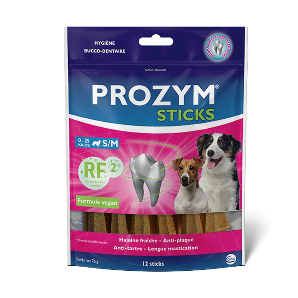 Prozym Bastoncini masticabili igiene orale per cani fino a 25 kg 12 unità