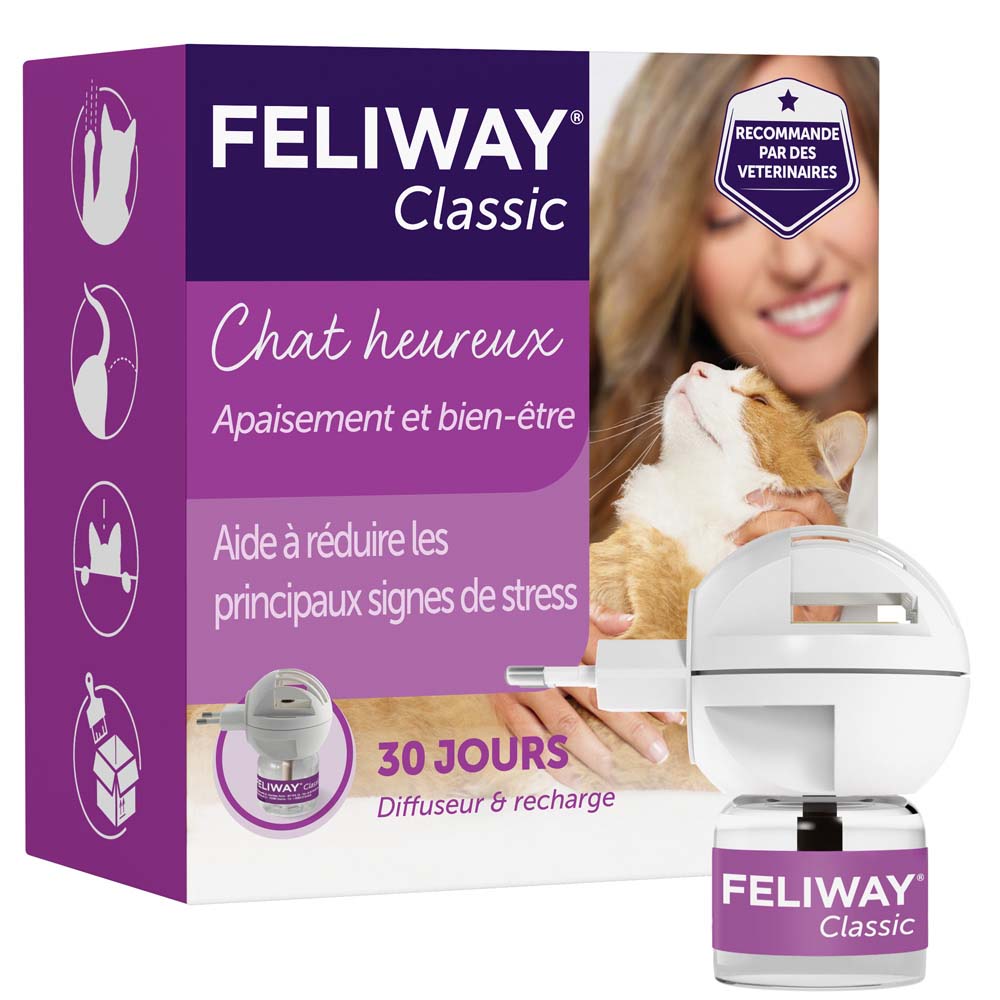 Feliway Classic Diffusore anti-stress per gatti Ricarca da 48 ml