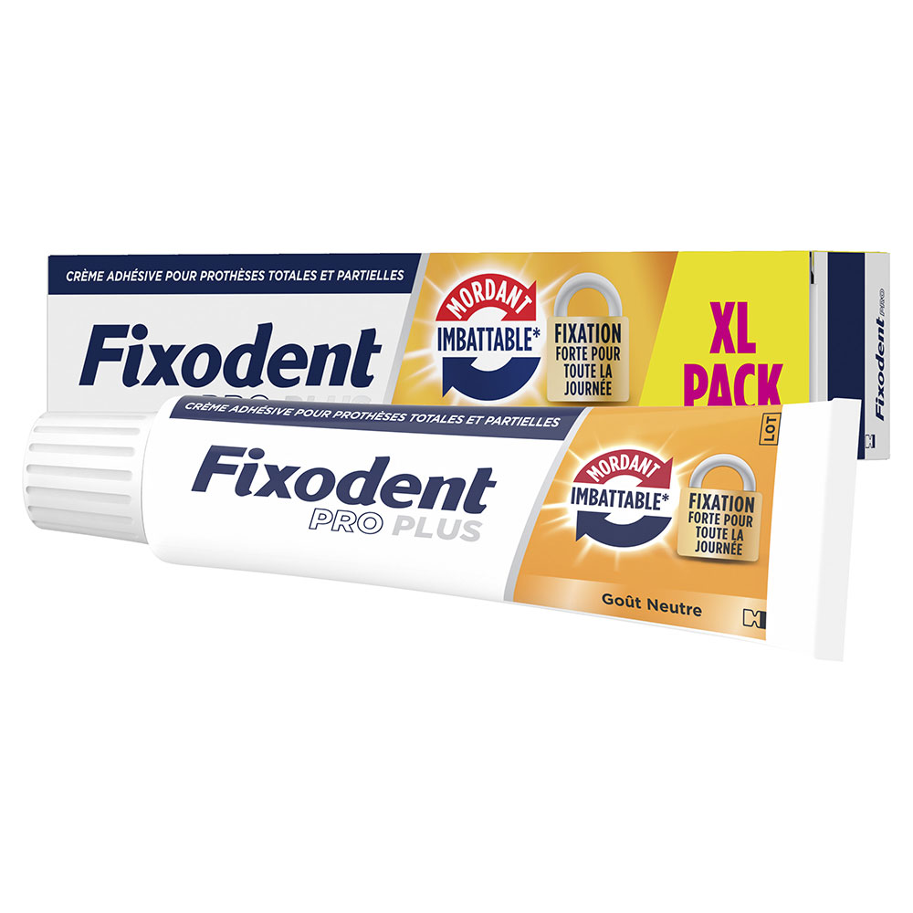 Fixodent Pro plus Crema adesiva per protesi totali e parziali 57 g