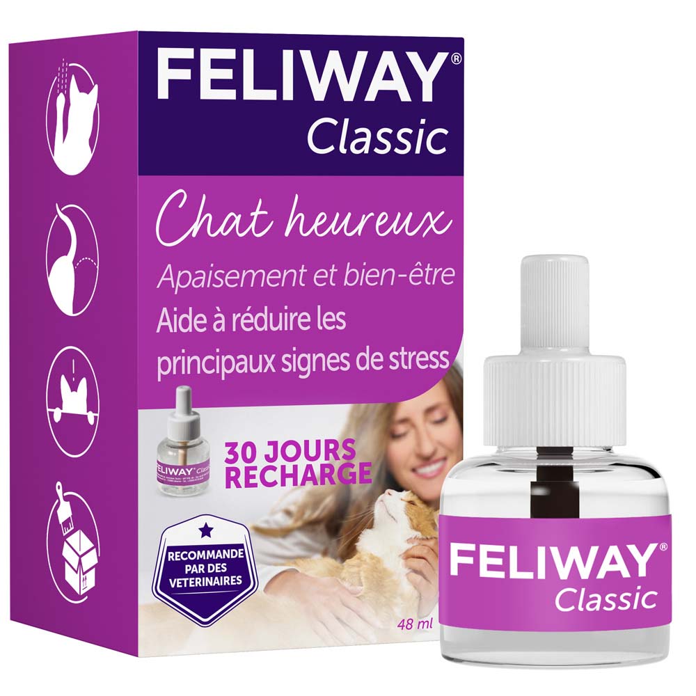 Feliway Classic Ricambio per diffusore anti-stress per gatti 48 ml