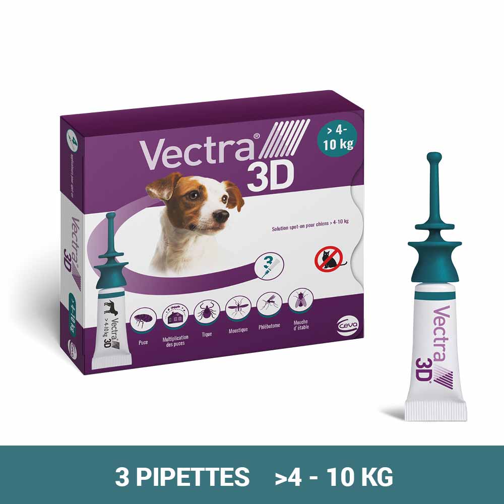 Vectra Soluzione spot-on per Cane &gt;4-10 kg 3 pipette
