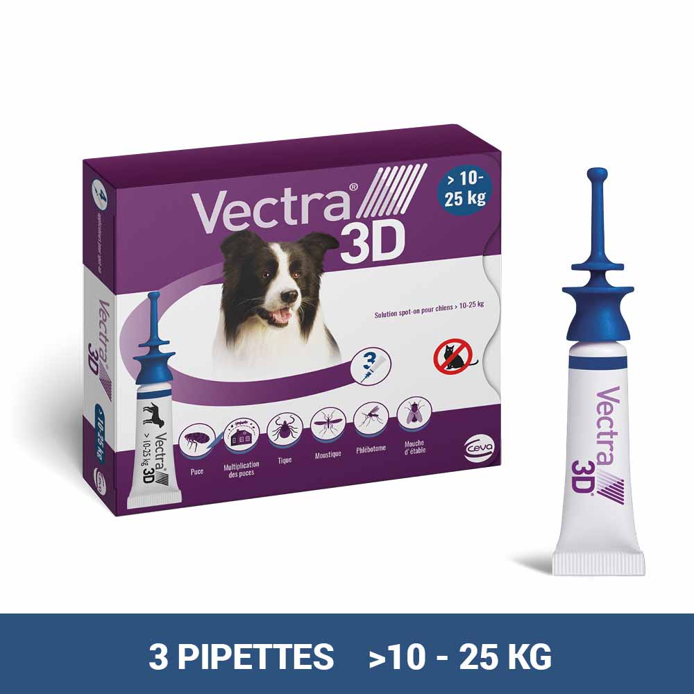 Vectra Soluzione spot-on per Cane &gt;10-25kg 3 pipette