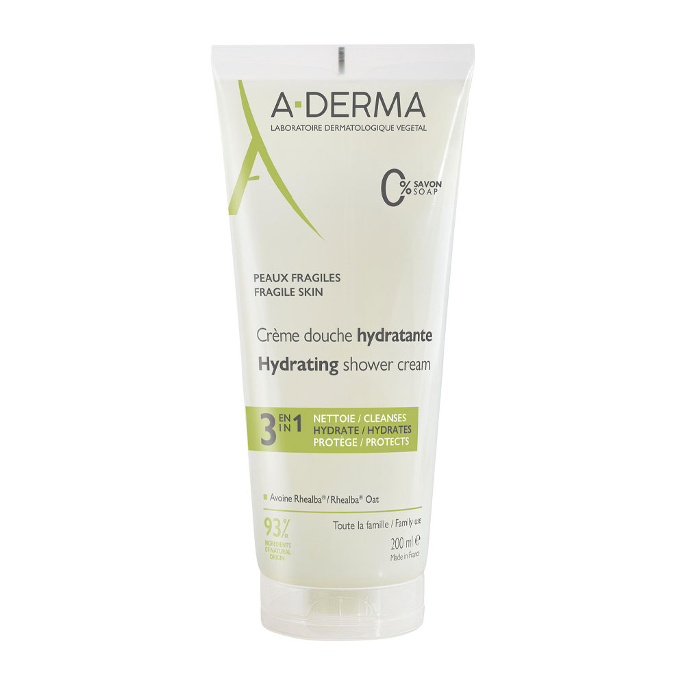 A-Derma Les Indispensables Doccia schiuma idratante 200 ml