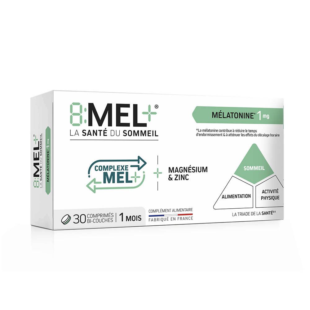 8:MEL+ Melatonina 1 mg 30 compresse a doppio strato