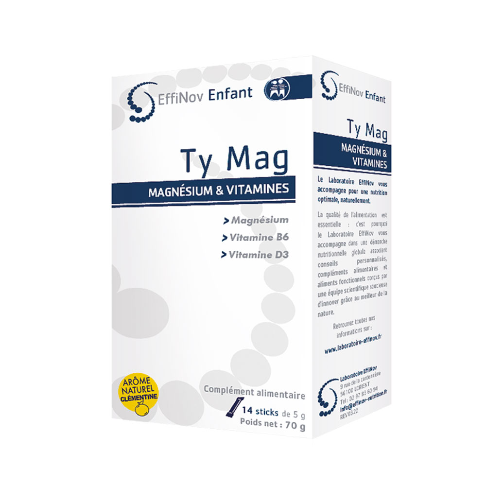 Effinov Nutrition Ty Mag complesso magnesio e vitamine per bambini 14 stick