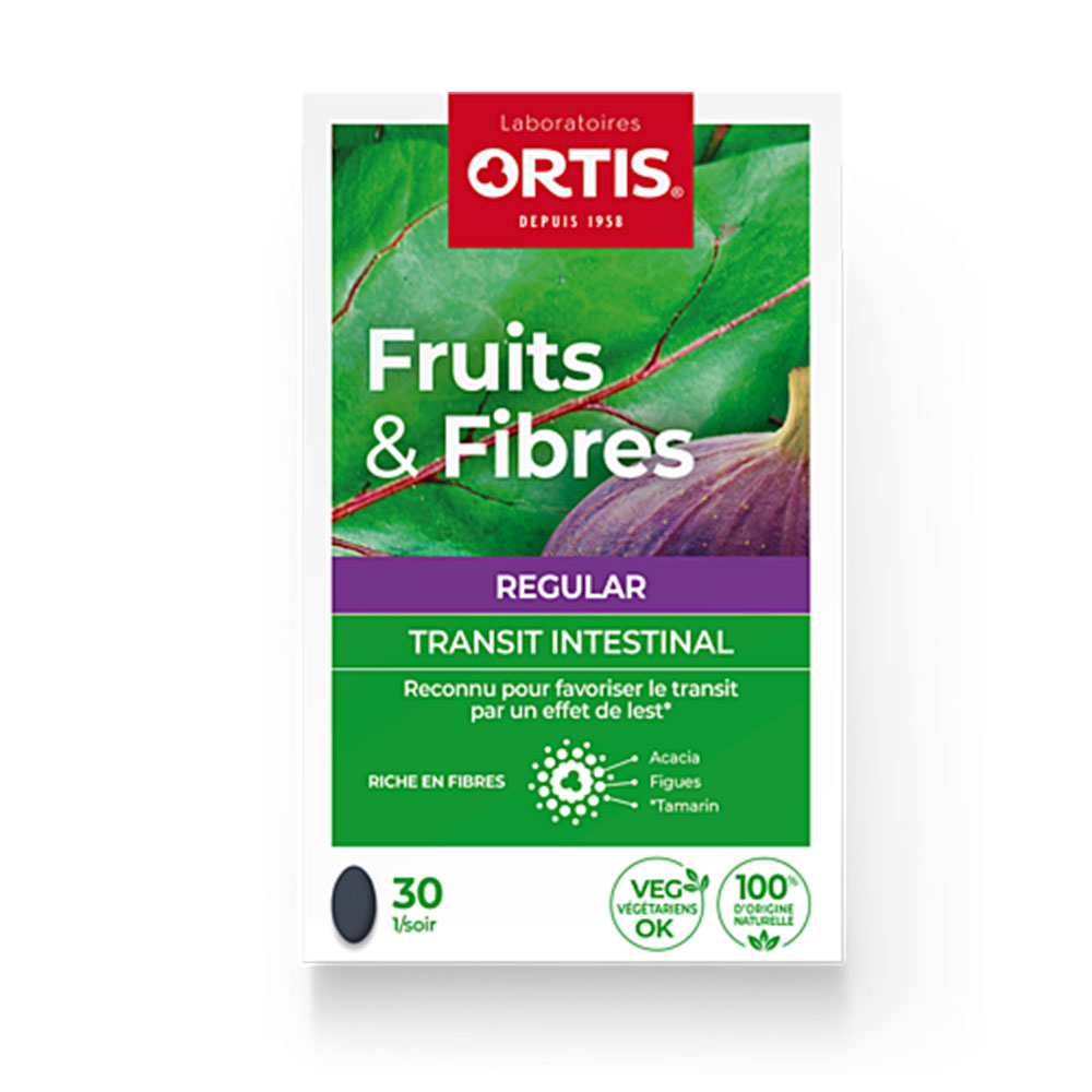 Ortis Fruits & Fibres transito intestinale regolare 30 compresse