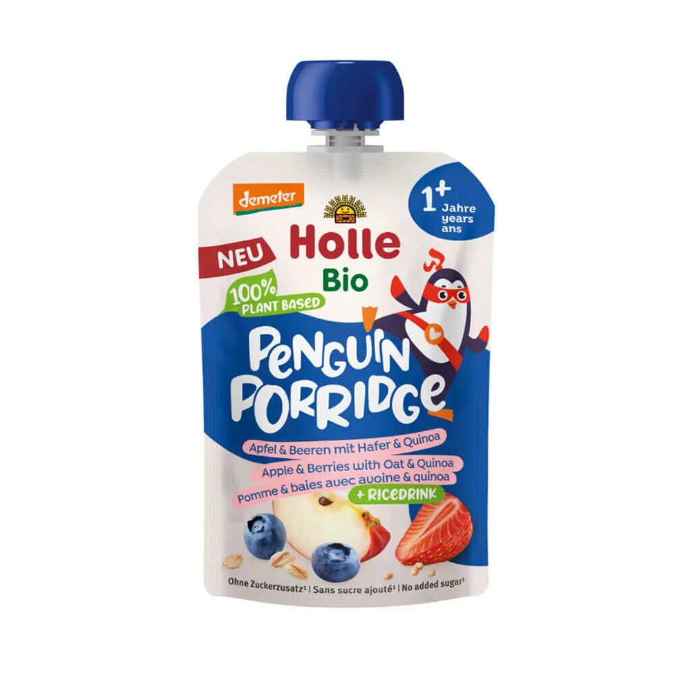 Holle Pural Porridge in busta bio con avena e quinoa a partire da 1 anno 110 g