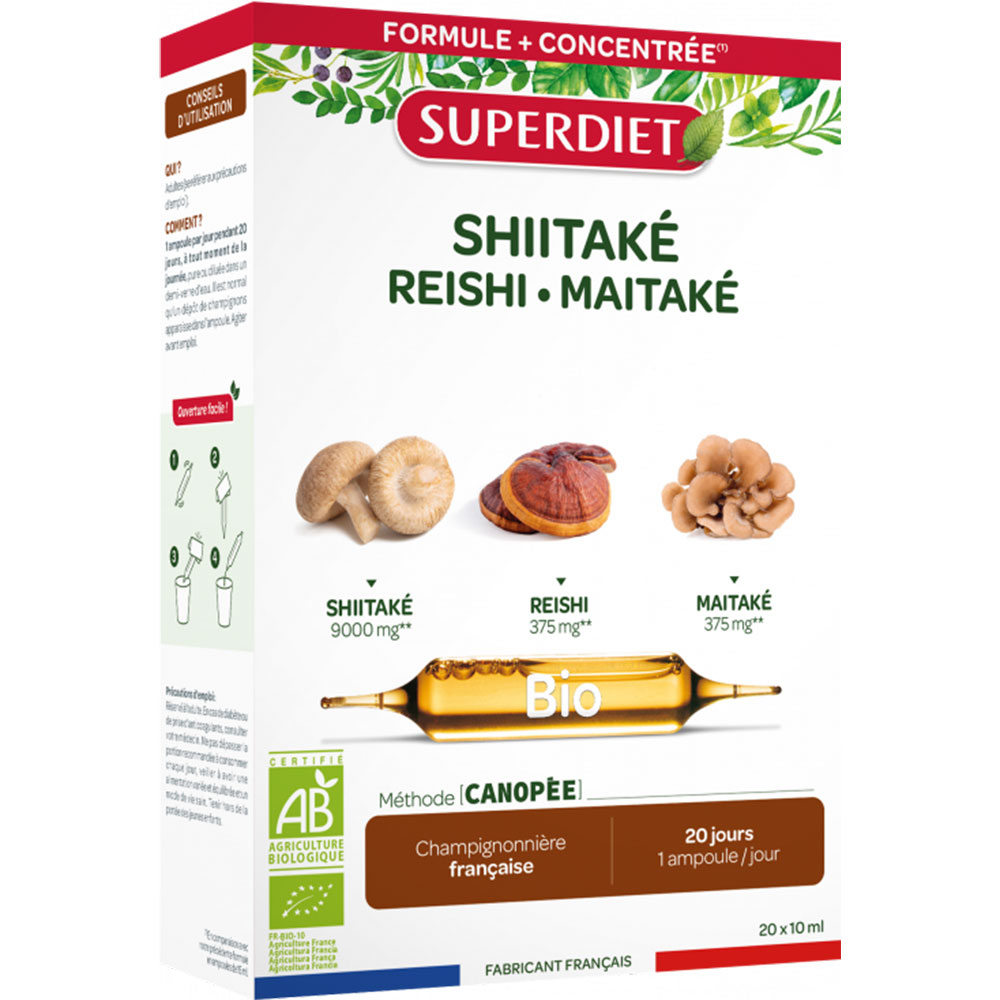 Superdiet Shiitake bio 20 fiale