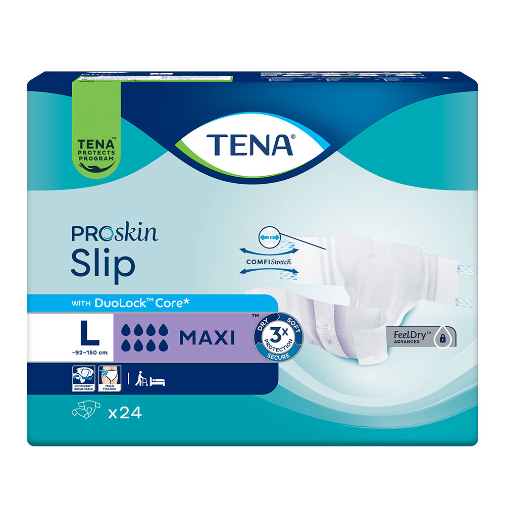 Tena Proskin Slip Maxi Absorb + per la debolezza della vescica Taglia L x24