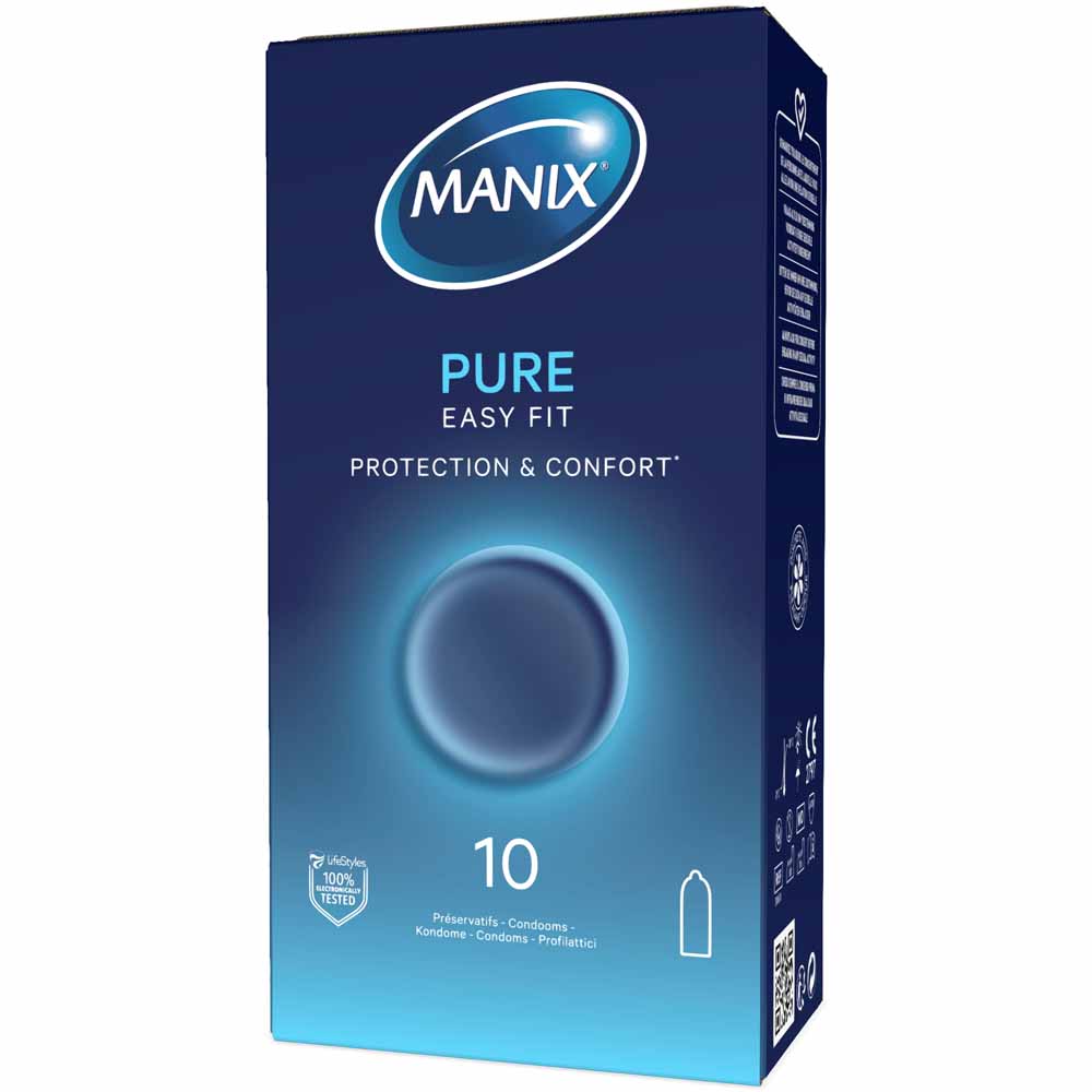Manix Pure Easy Fit Preservativi di sicurezza e comfort x10