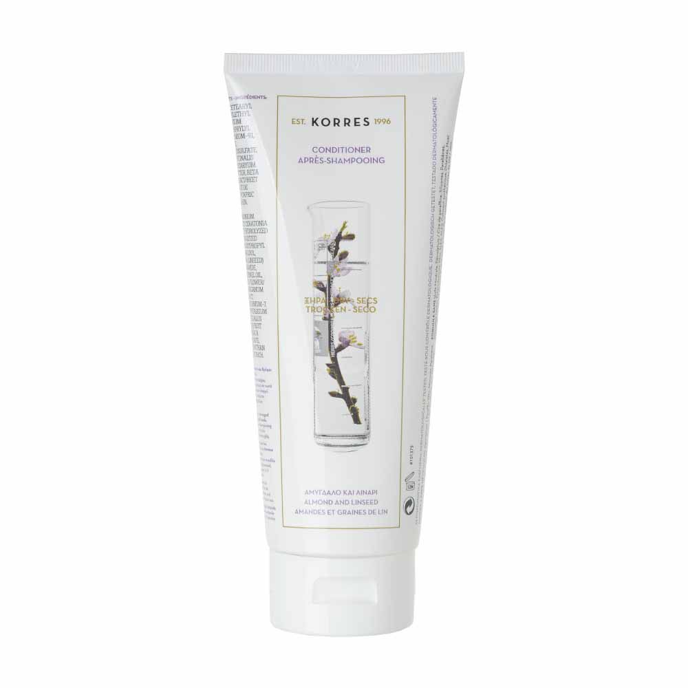 Korres Balsamo alla mandorla e ai semi di lino per capelli secchi e danneggiati 200 ml