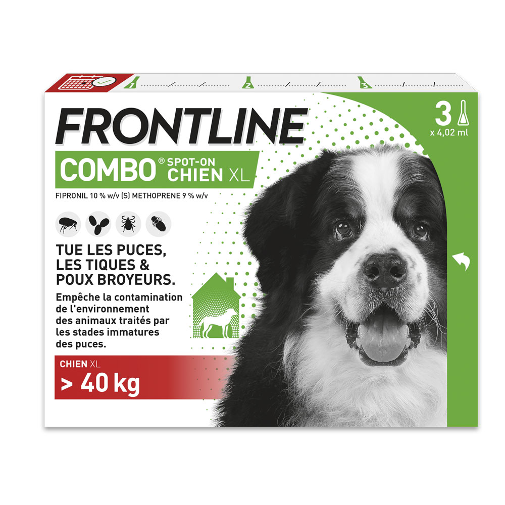 Frontline Combo Spot-on Cane XL Plus 40 kg 3 pipette da 4,02 ml