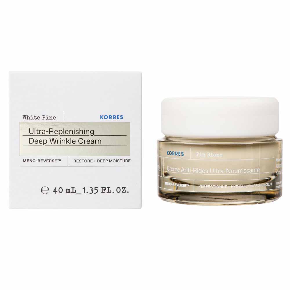 Korres Pino Bianco - MenoReverse Crema da giorno anti-rughe Ultra-Nutriente Pelle secca 40 ml
