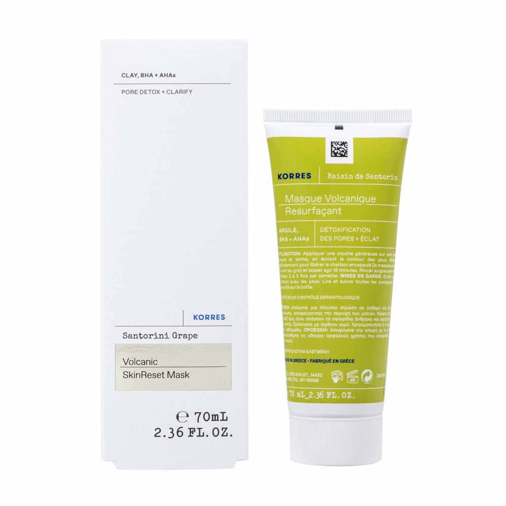 Korres Uva di Santorini Maschera Vulcanica Resurface 70 ml