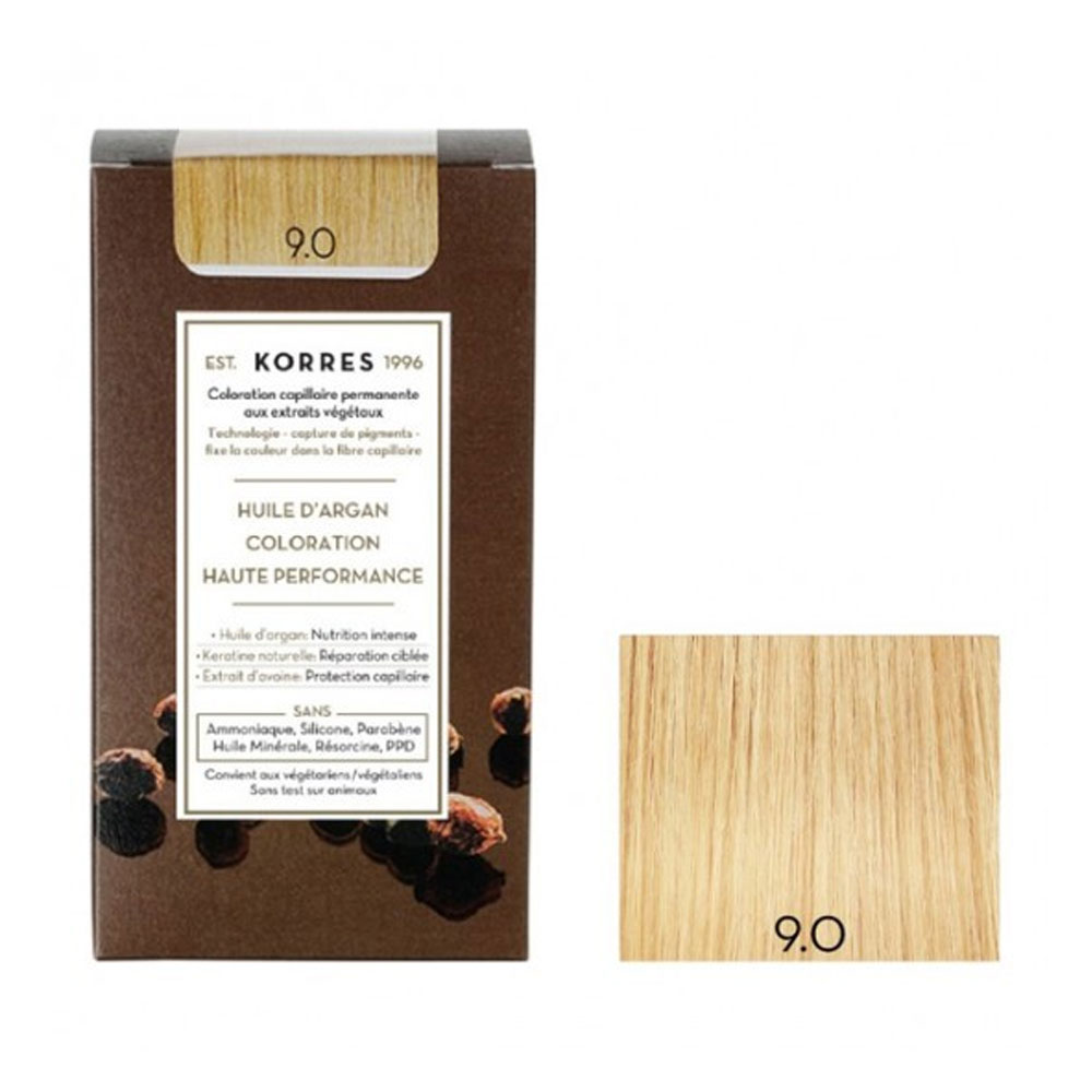 Korres Olio di argan Coloration Permanente A L'huile D'argan 50ml 9.0 BIONDO CHIARISSIMO