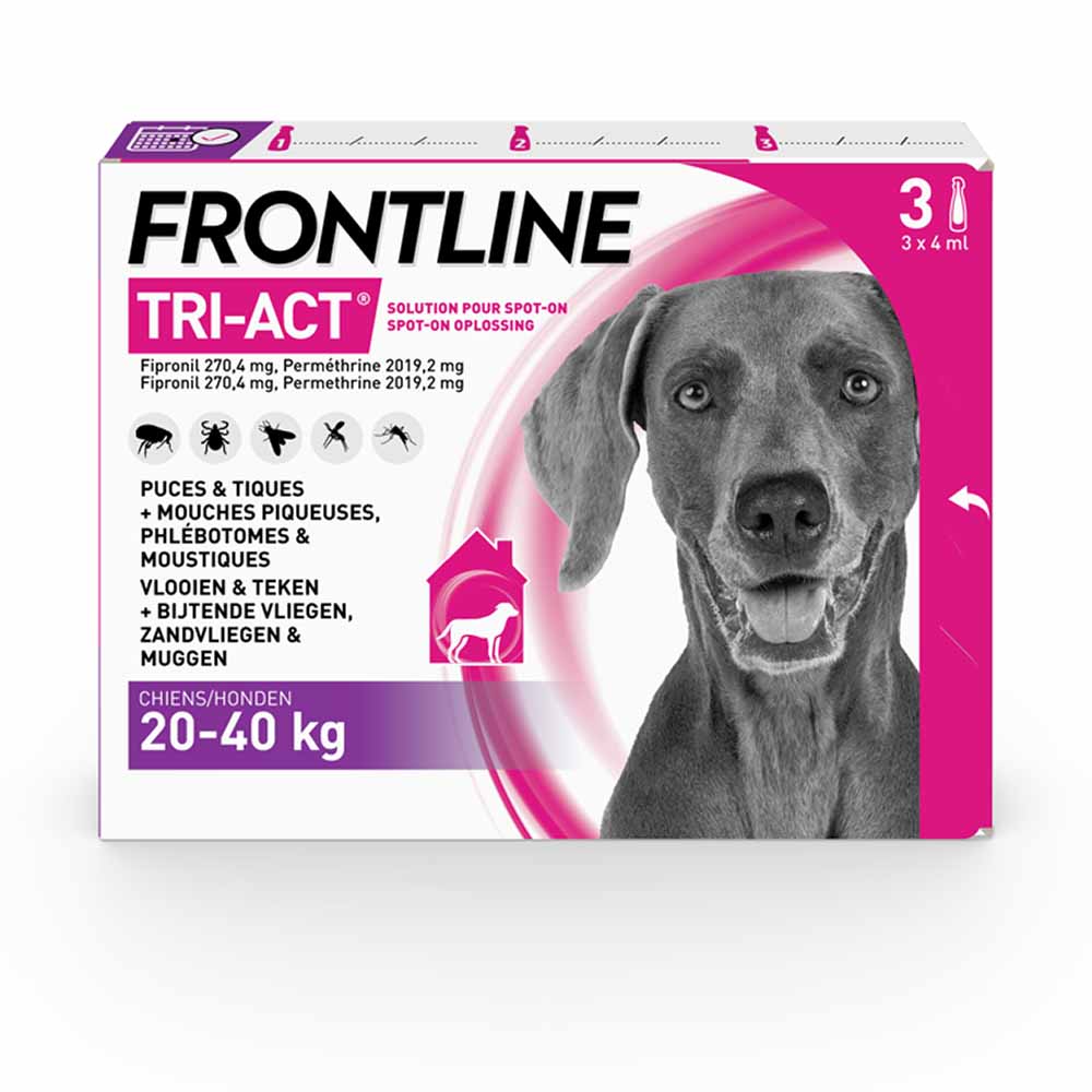 Frontline Tri-act Spot-on Cane 20-40 kg 3 pipette da 4 ml