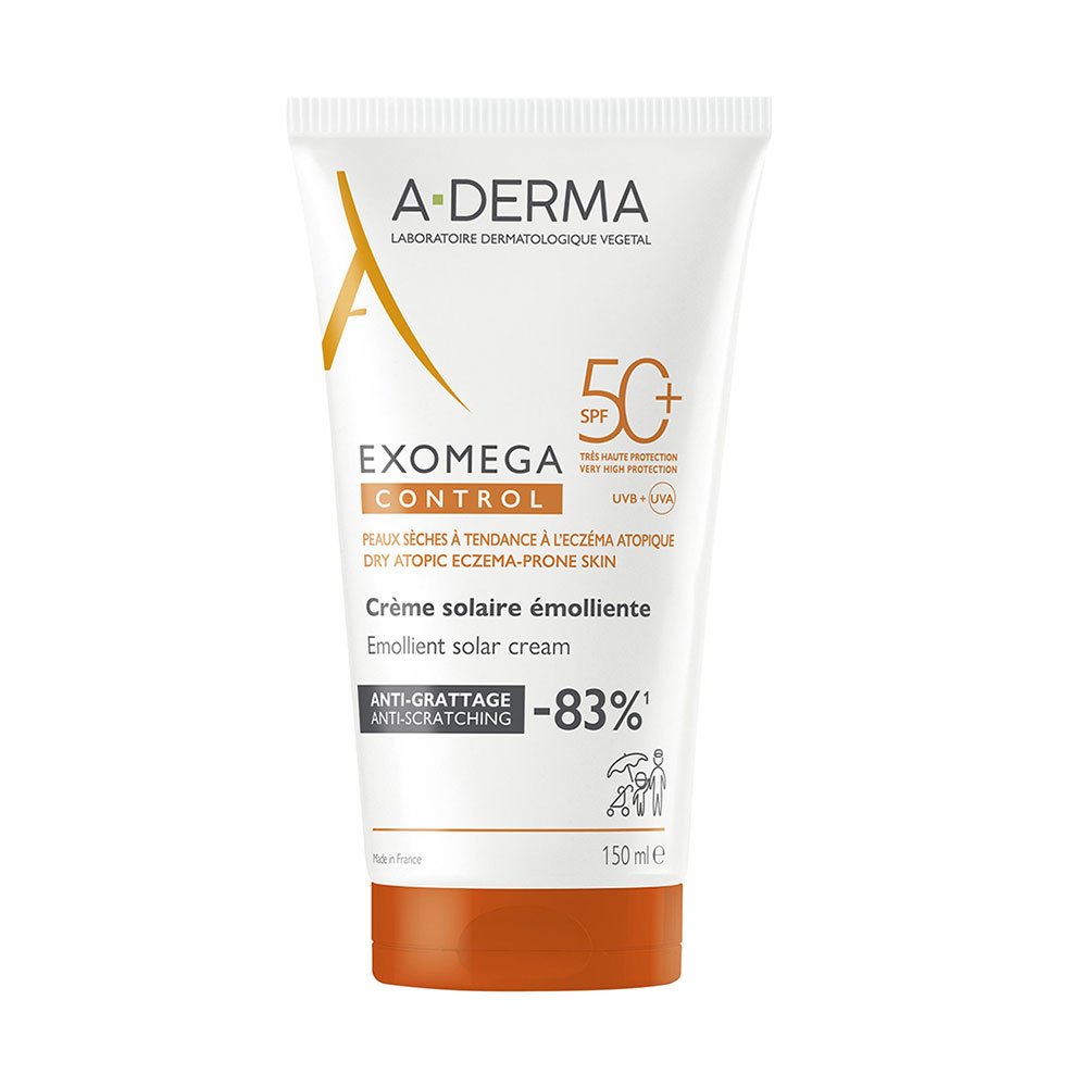 A-Derma Exomega Control Crema emolliente anti-prurito SPF50+ 150 ml