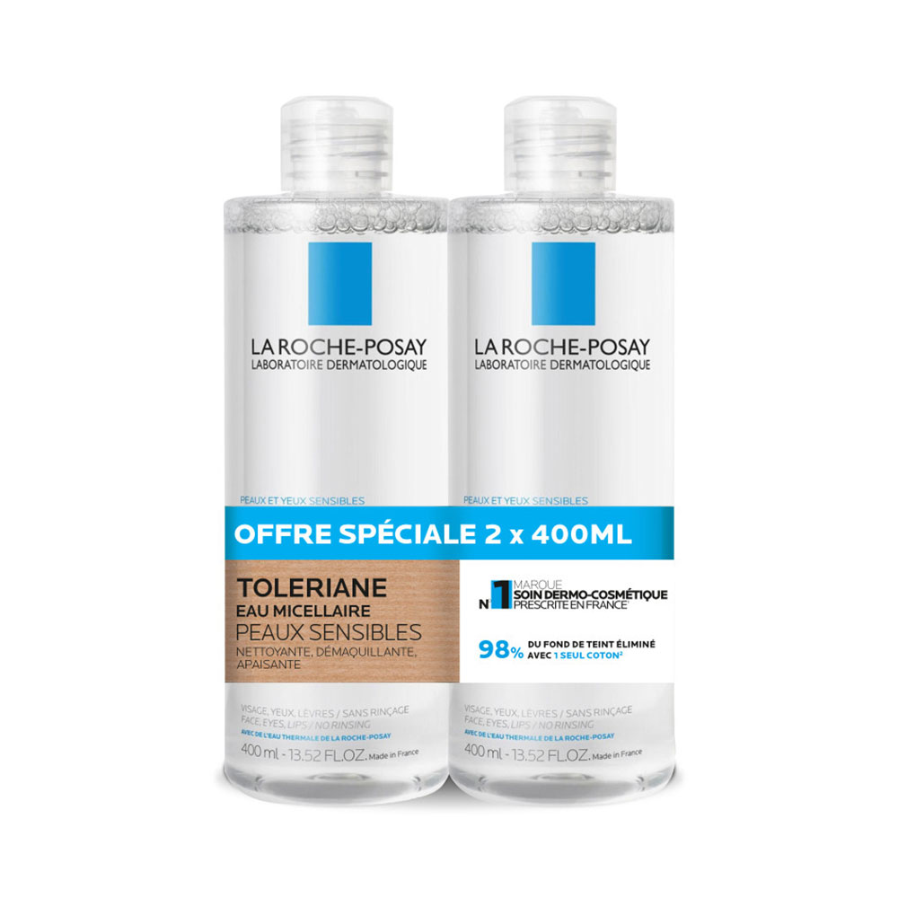 La Roche-Posay Toleriane Acqua micellare per pelli sensibili 2 x 400 ml
