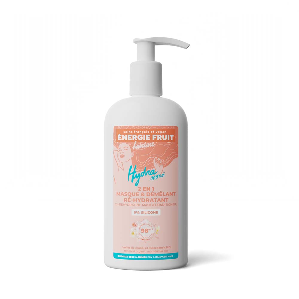 Energie Fruit Maschera 2 in 1 monoi e olio di macadamia bio per capelli danneggiati 300 ml