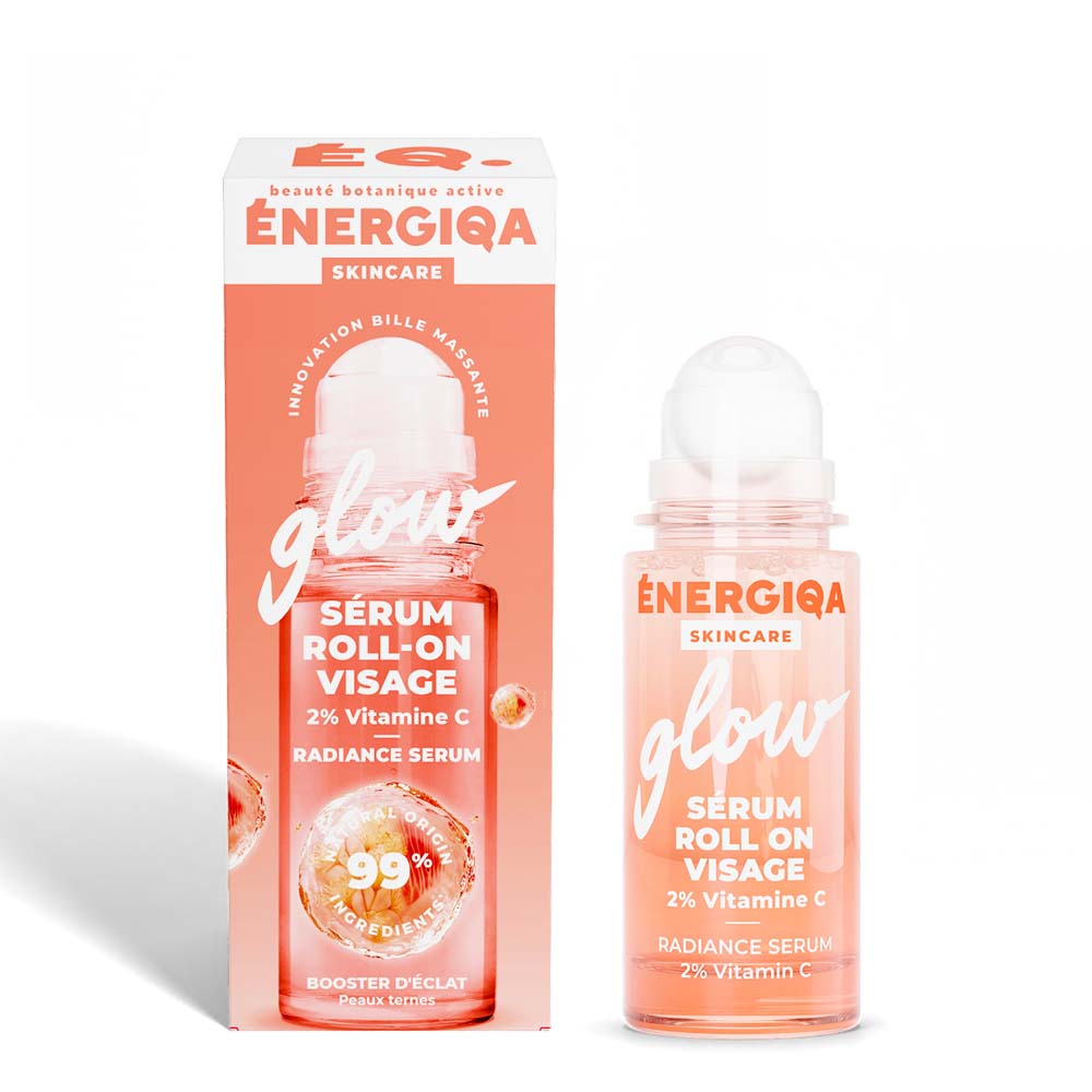 Energiqa Skincare Siero roll-on viso glow con il 2% di vitamina C 30 ml