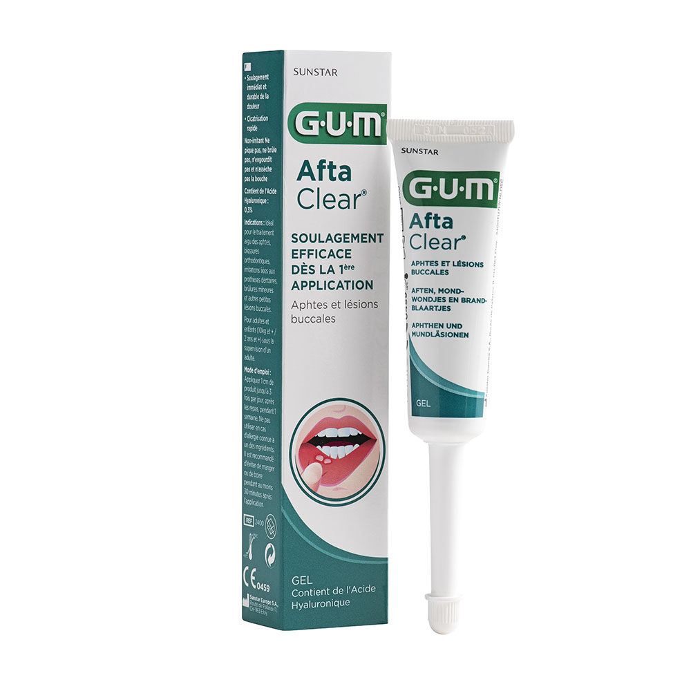 Gum AftaClear Gel per afte e lesioni della bocca 10 ml