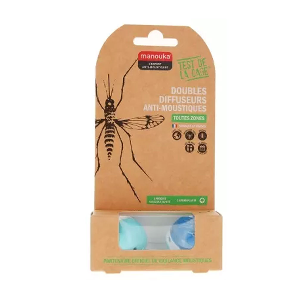 Manouka Spray antizanzare doppio mobile Colori Tutte le zone