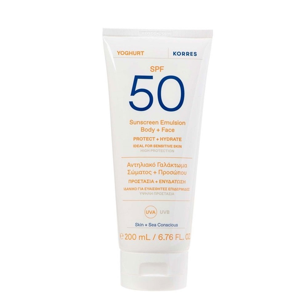 Korres Yogurt Crema Solare Viso e Corpo SPF50 200 ml