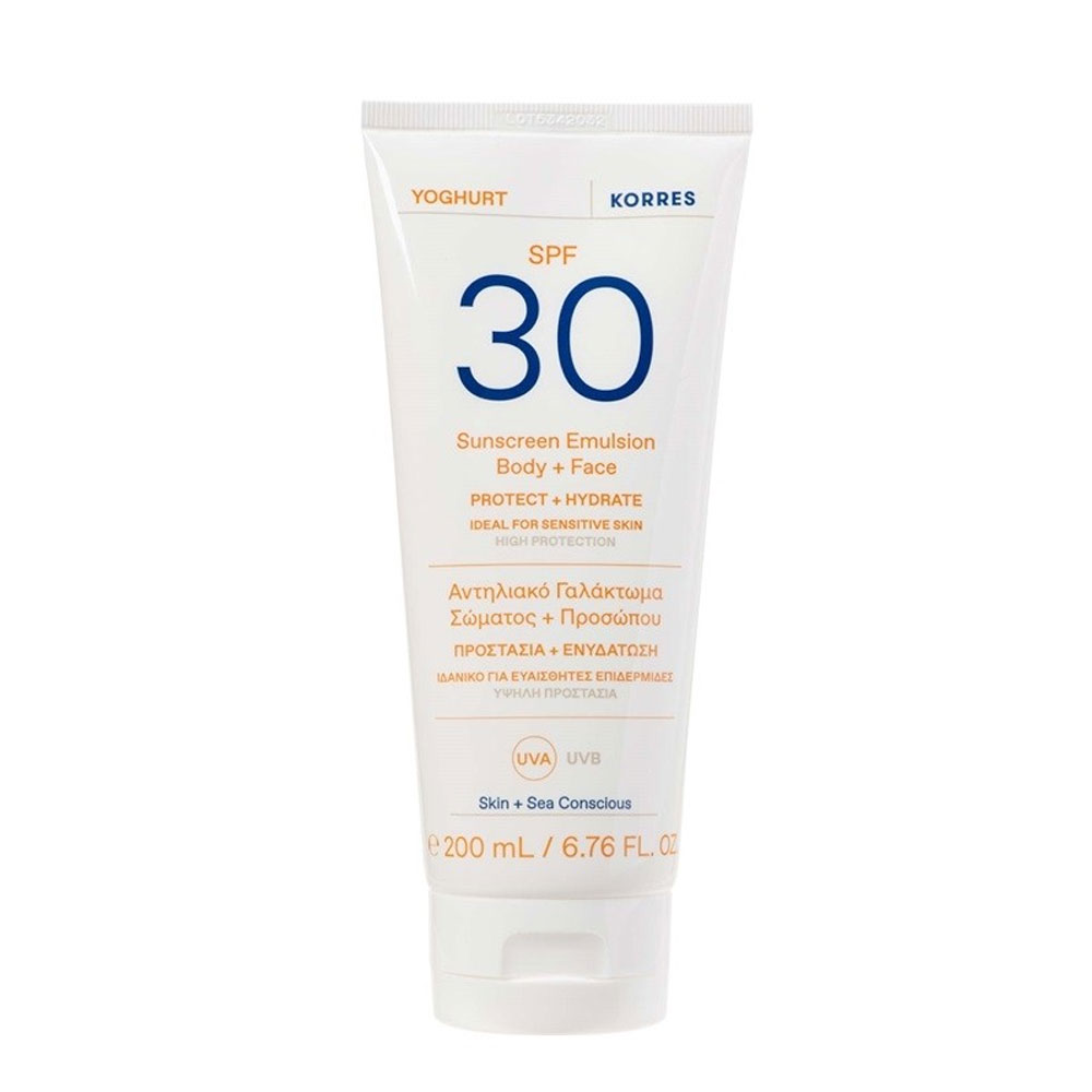 Korres Yogurt Crema Solare Viso e Corpo SPF30 200 ml