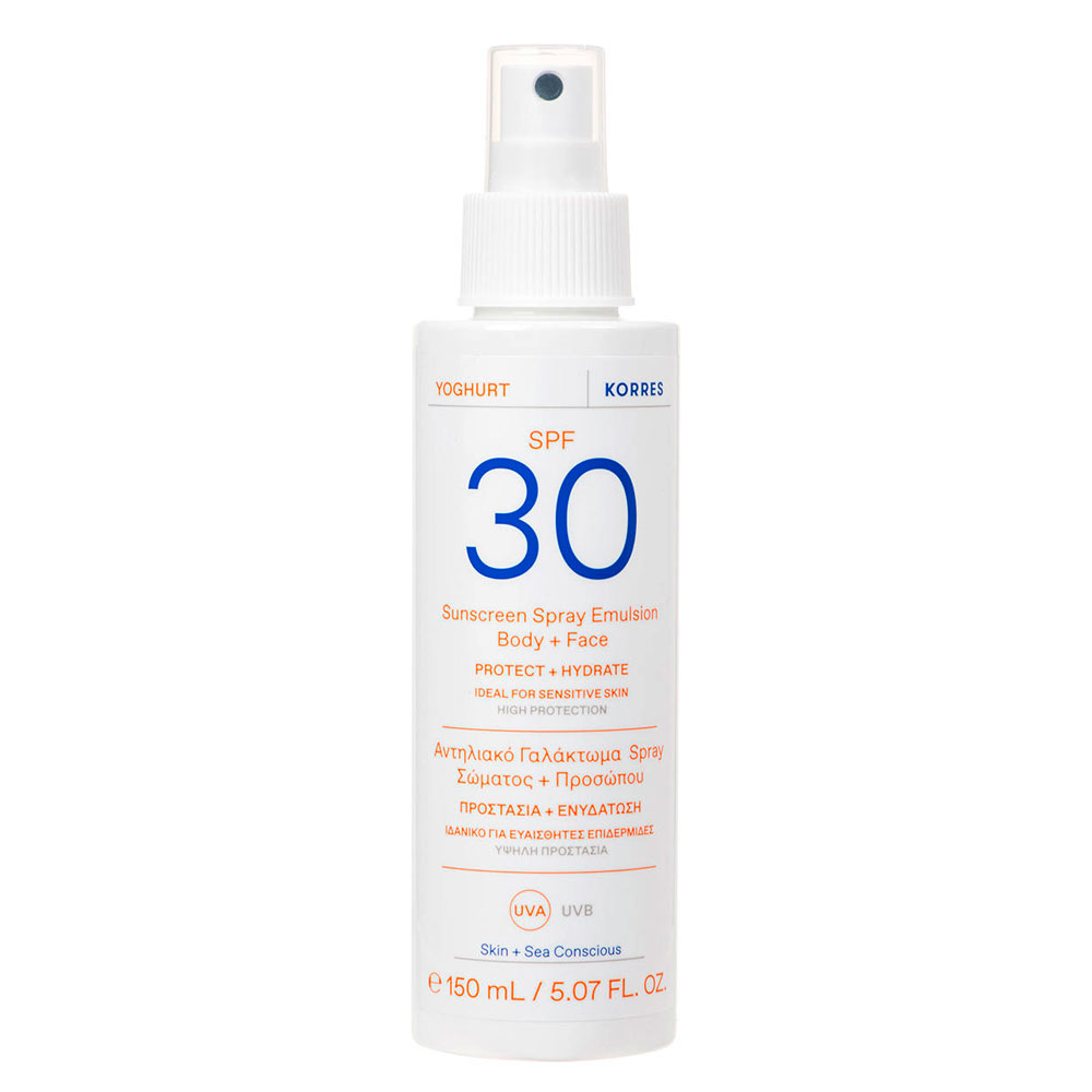 Korres Yogurt Spray Solare Viso e Corpo SPF30 150 ml