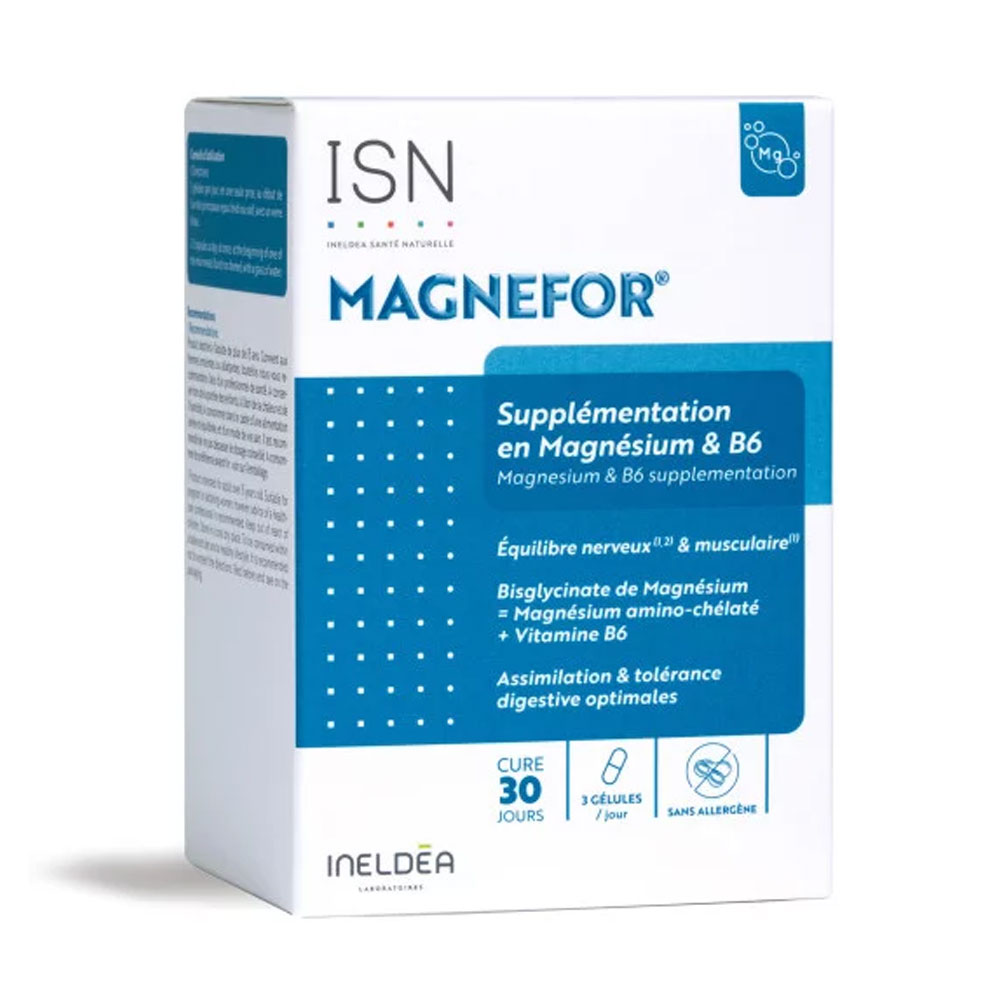 Ineldea Santé Naturelle Magnefor Nervosismo e affaticamento muscolare 90 Geluli
