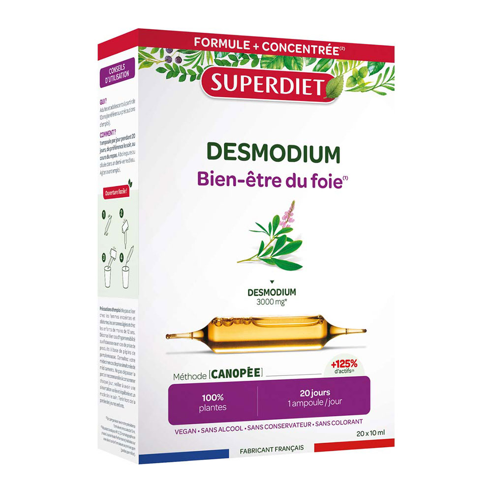 Superdiet Desmodium benessere epatico 20 fiale