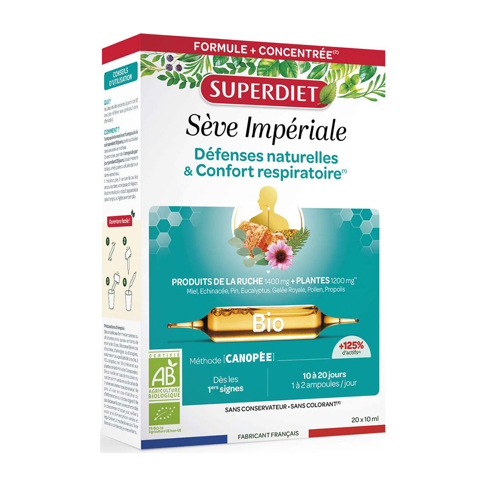 Superdiet Linuscolo bio per il benessere delle vie respiratorie 20 fiale
