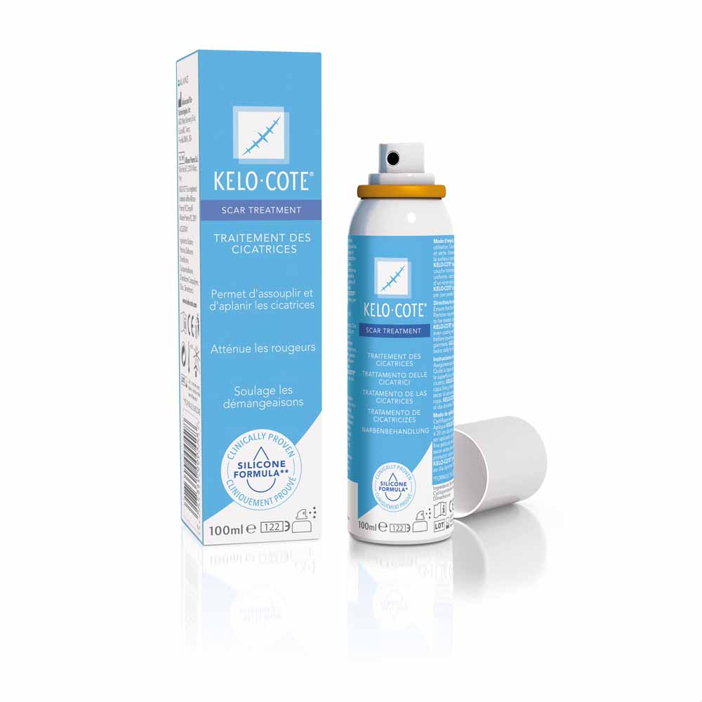 Kelo-cote Spray a base di gel al silicone per il trattamento delle cicatrici 100 ml