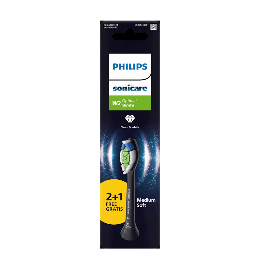 Philips Sonicare Testine N.A. Optimal White W2 Black HX6063/88 x2+1