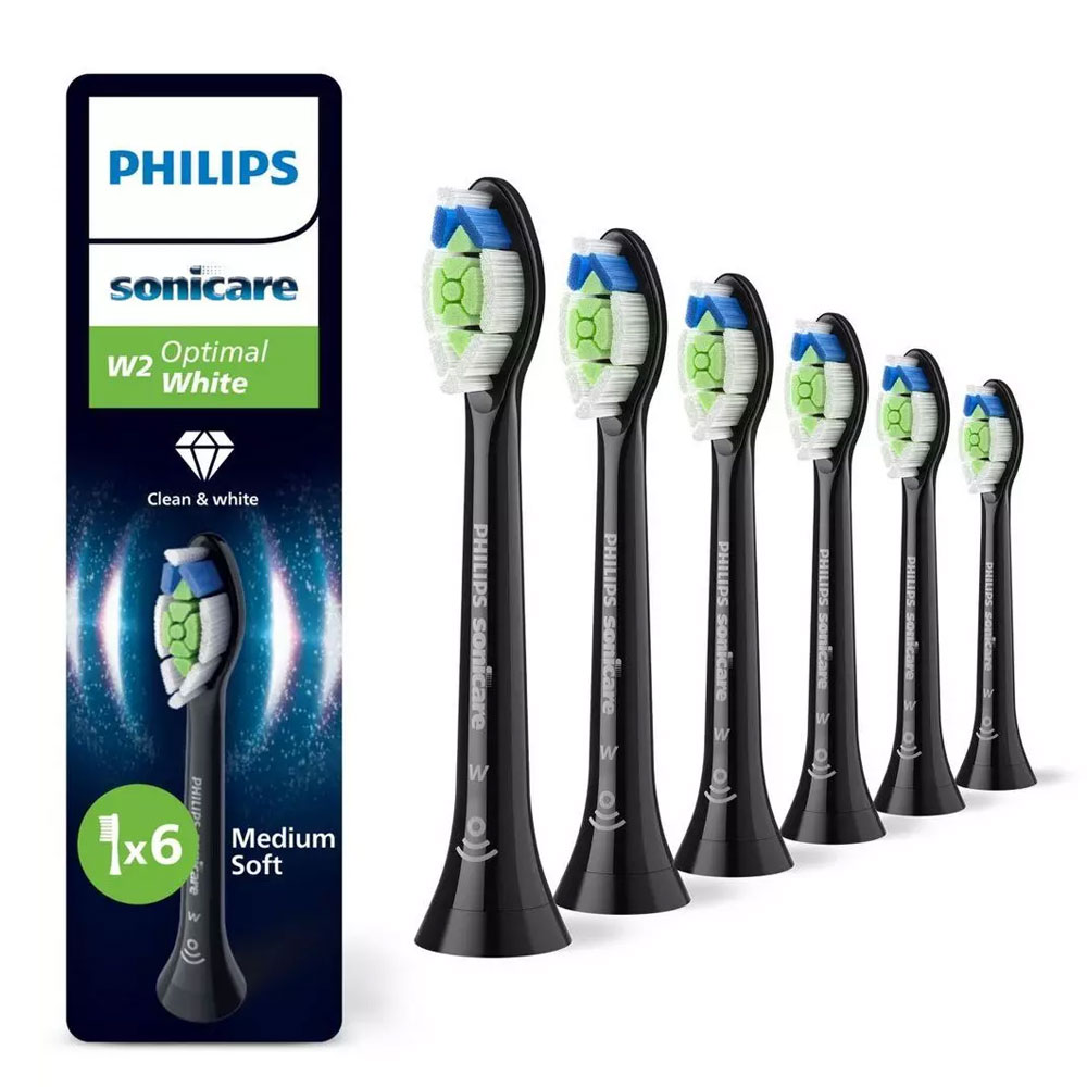 Philips Sonicare Testine per spazzolino Optimal White W2 HX6066/88 x6