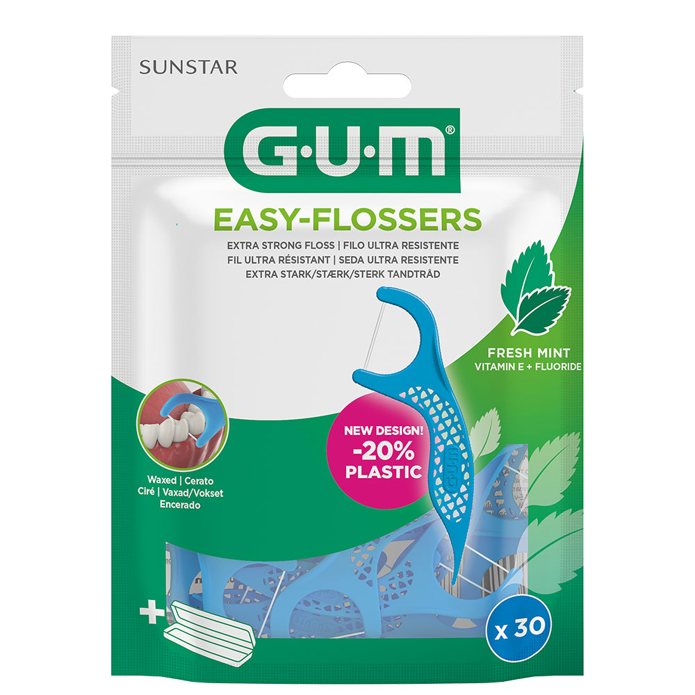 Gum Easy Flossers Filo interdentale Etui incluso nella confezione x30