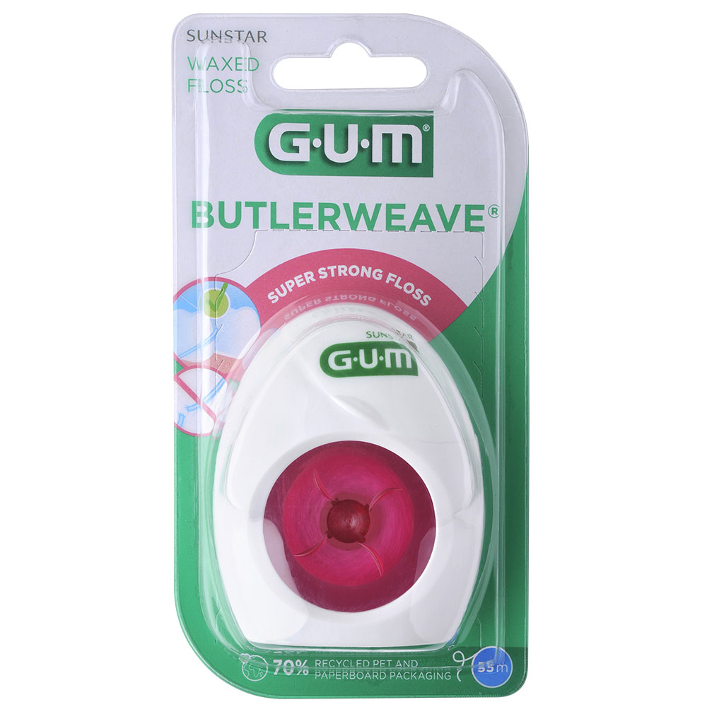 Gum Cera dentale 55m Butlerweave Waxed